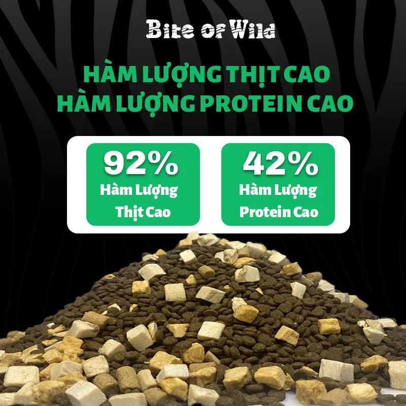 Hạt Cho Mèo Bite of Wild Không Ngũ Cốc Nhiều Thịt 1Kg - Paddy Pet Shop