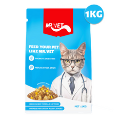 Hạt Cho Mèo Mr Vet 1KG