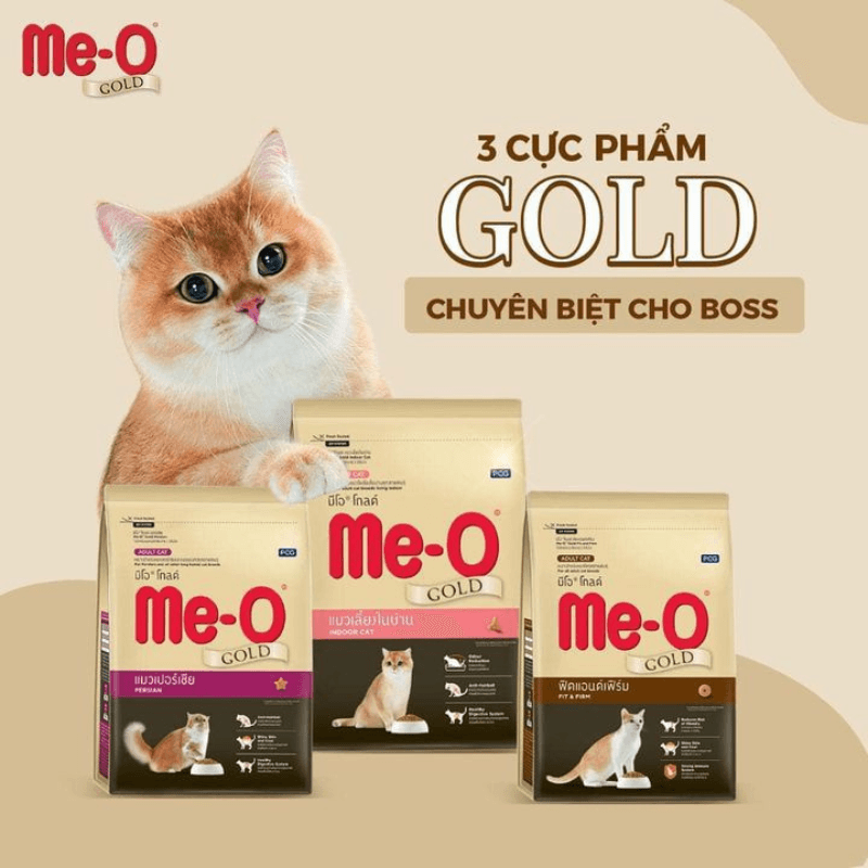 Hạt Cho Mèo Trưởng Thành Me-O Gold Fit & Firm - Paddy Pet Shop