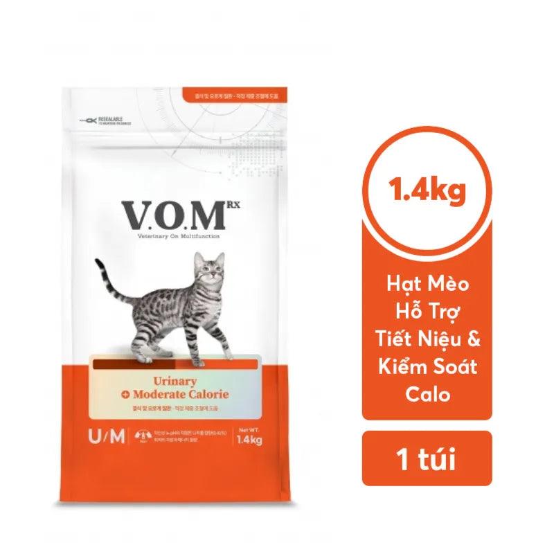 Hạt Cho Mèo VOM Cat UM Tiết Niệu & Kiểm Soát Calo 1.4kg - Paddy Pet Shop