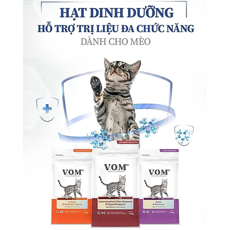 Hạt Cho Mèo VOM Cat UM Tiết Niệu & Kiểm Soát Calo 1.4kg - Paddy Pet Shop