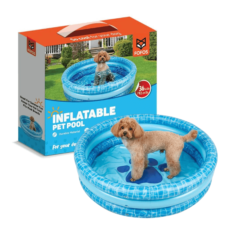 Hồ Bơi Bằng Phao Cho Chó FOFOS Inflatable Pet Pool 1mx26cm - Paddy Pet Shop