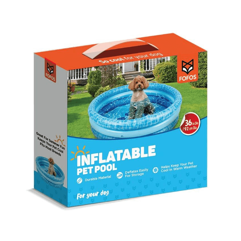 Hồ Bơi Bằng Phao Cho Chó FOFOS Inflatable Pet Pool 1mx26cm - Paddy Pet Shop