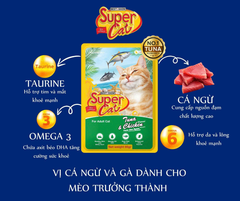 Pate Cho Mèo Con Và Mèo Trưởng Thành Super Cat 85g