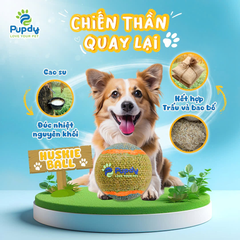 Banh Trấu Vải Bố Cho Chó Mèo Pupdy Huskie Ball