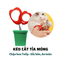 Kéo Cắt Móng Cho Chó Mèo Hình Chậu Hoa ZEZE - Paddy Pet Shop