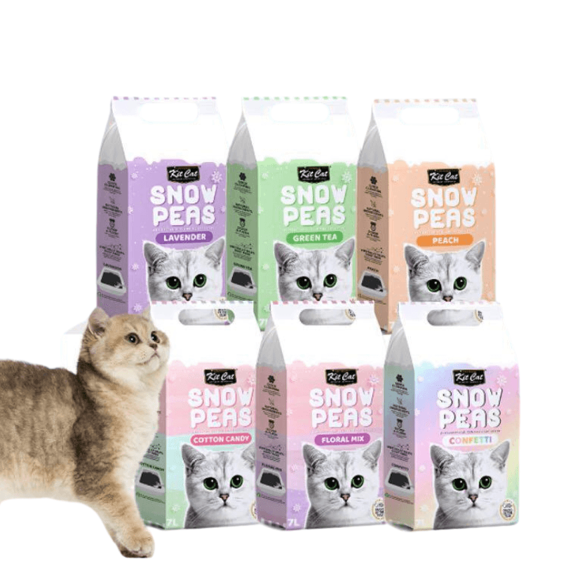 Cát Vệ Sinh Đậu Tuyết Kit Cat Snow Peas Cho Mèo (7L) - Paddy Pet Shop