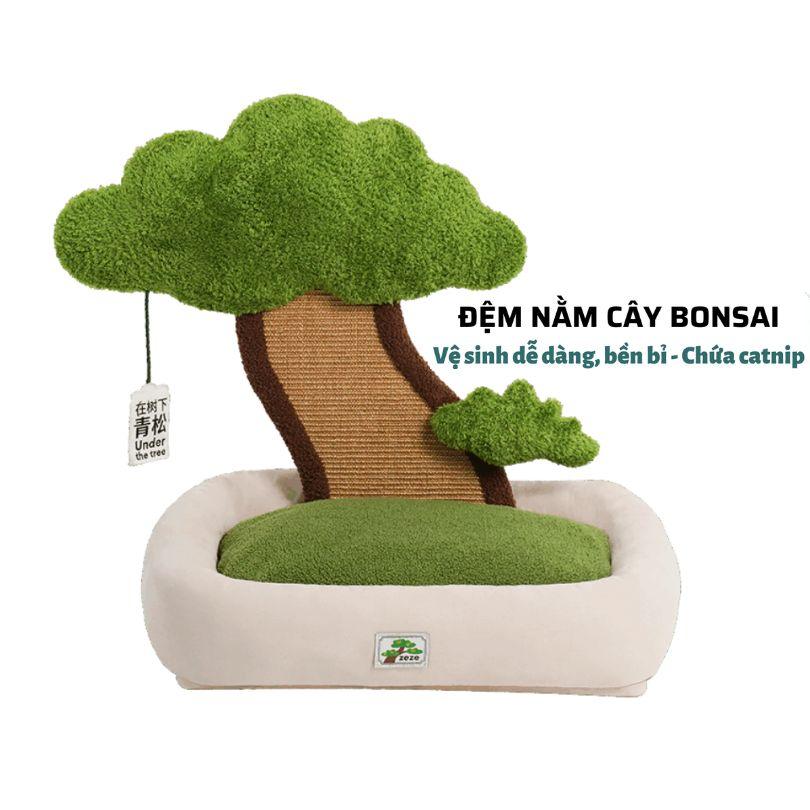 Nệm Cho Mèo Có Bàn Cào Móng Hình Bonsai ZEZE - Paddy Pet Shop