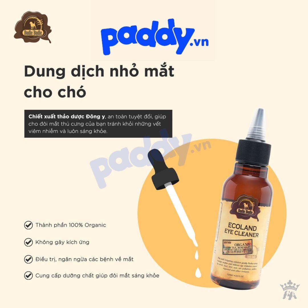 Dung Dịch Nhỏ Mắt Cho Chó Budle Eye Cleaner 120ml - Paddy Pet Shop