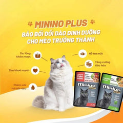 Pate Cho Mèo Mọi Lứa Tuổi Minino Plus Vị Gà 70g