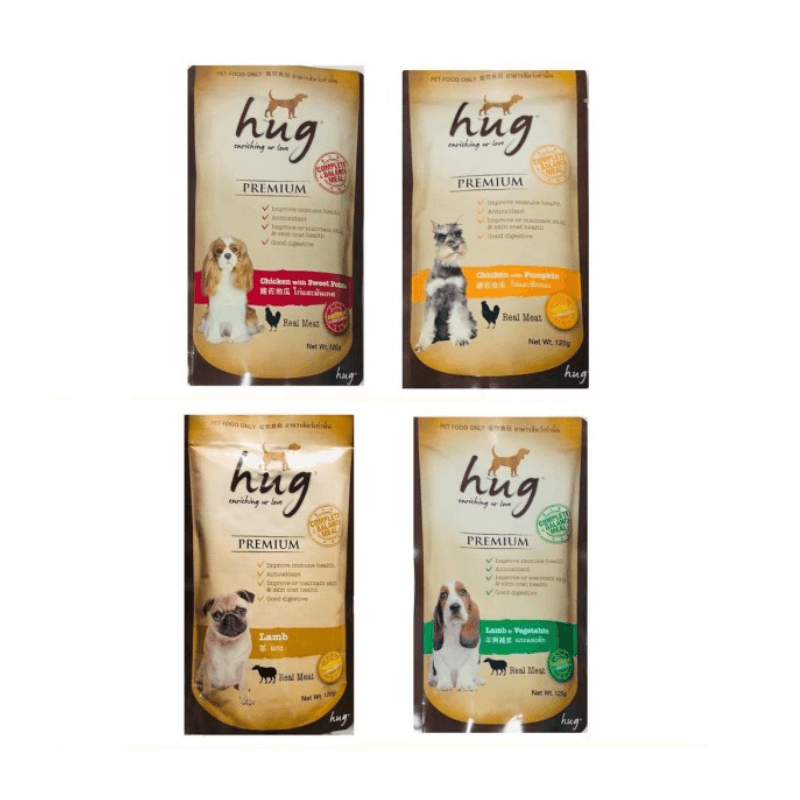 Pate Cho Chó Hug Bổ Sung Chất Xơ 120g - Paddy Pet Shop