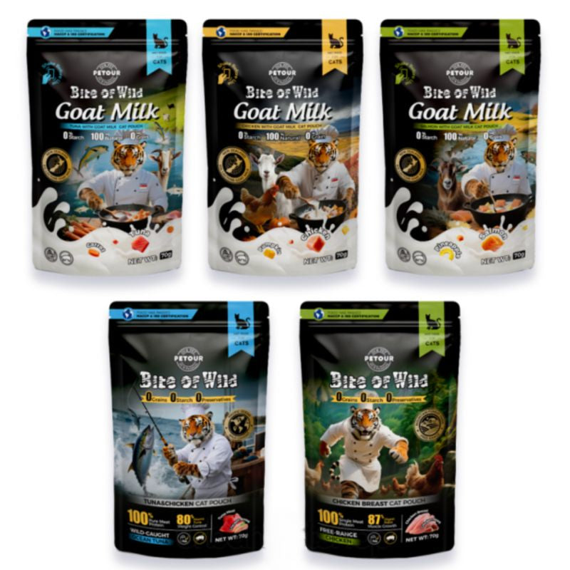 Pate Cho Mèo Cao Cấp Bite of Wild Túi 70G