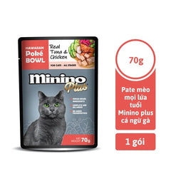 Pate Cho Mèo Mọi Lứa Tuổi Minino Plus Vị Gà 70g