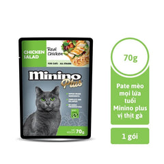 Pate Cho Mèo Mọi Lứa Tuổi Minino Plus Vị Gà 70g