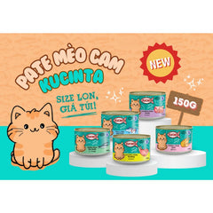 Pate Cho Mèo Trưởng Thành Kucinta Lon 150g