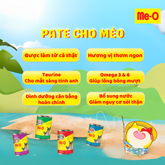 Pate Cho Mèo Trưởng Thành Me-O Lon 400g