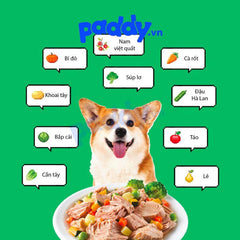 Pate Cho Chó Thịt & Rau Củ Nutri Plan Holic (Lon 85g) - Paddy Pet Shop