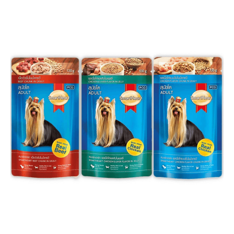 Pate Cho Chó Trưởng Thành SmartHeart Adult (130g) - Paddy Pet Shop