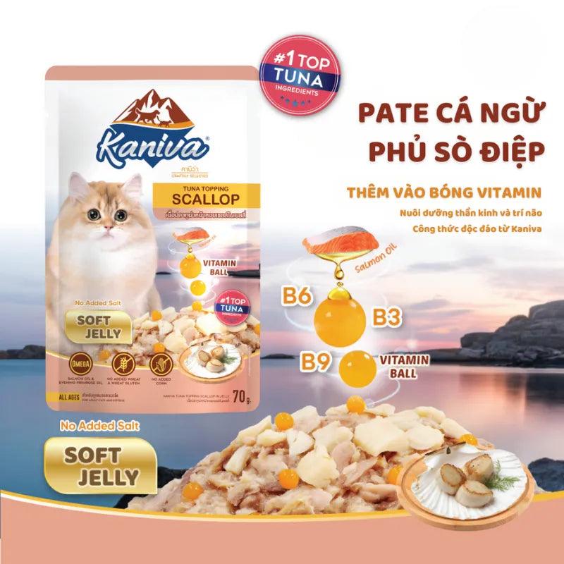 Pate Mèo Kaniva Vitamin Ball Bổ Não Dưỡng Lông 70g - Paddy Pet Shop