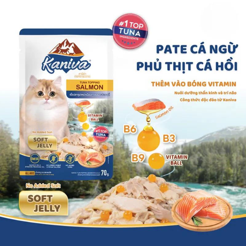 Pate Mèo Kaniva Vitamin Ball Bổ Não Dưỡng Lông 70g - Paddy Pet Shop