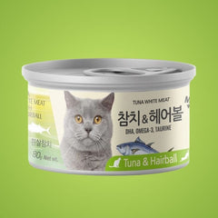 Pate Mèo Meowow Súp Cá Ngừ Trắng Nguyên Miếng (Lon 80g)