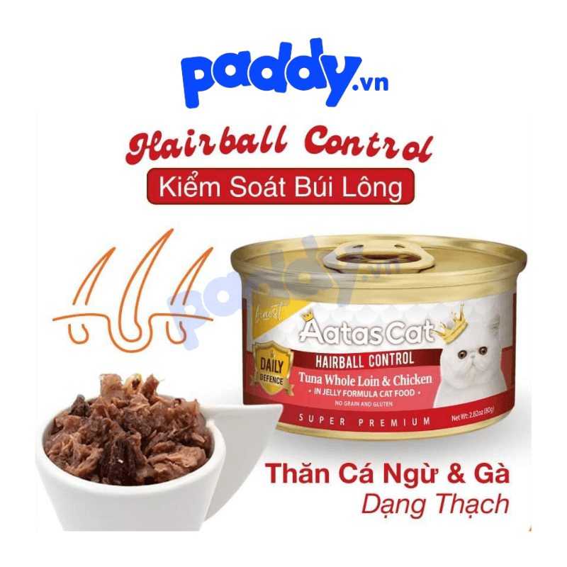 Pate Mèo Mọi Lứa Tuổi Aatas Super Food (Lon 80g) - Paddy Pet Shop