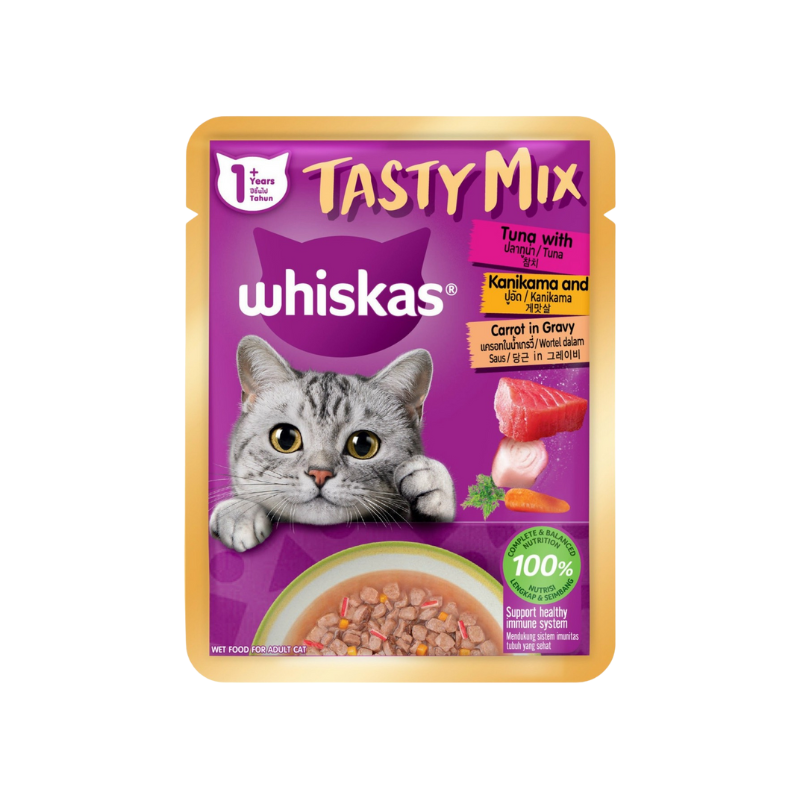 Pate Mèo Trưởng Thành Whiskas Tasty Mix 70g