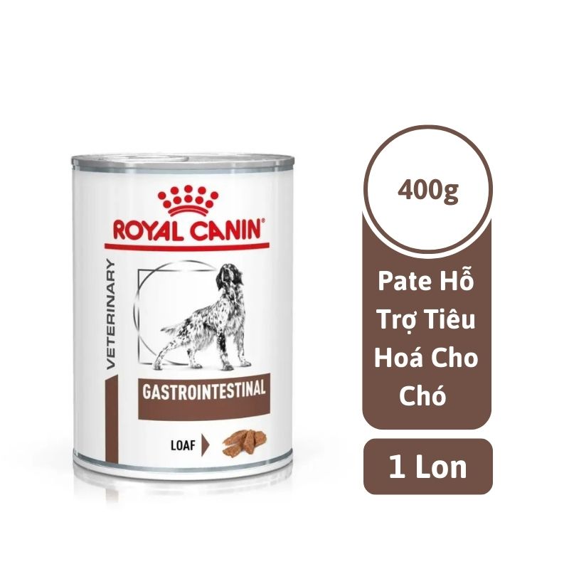 Pate Chó Hỗ Trợ Tiêu Hóa Royal Canin Gastrointestinal Canine (Lon 400g)