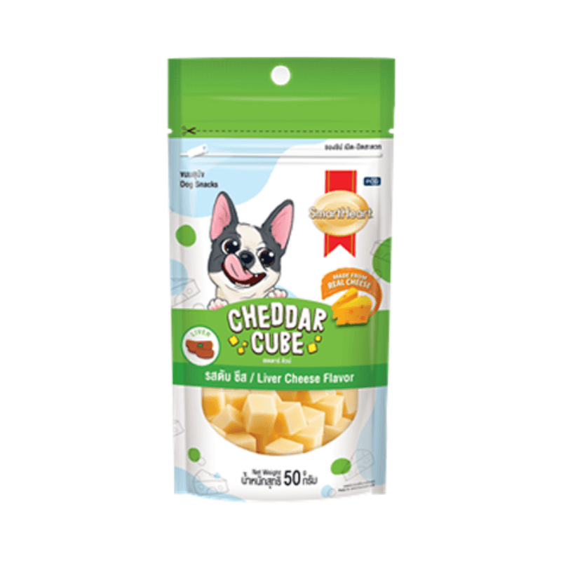 Phô Mai Viên Cho Chó Smartheart Cheddar Cube 50g - Paddy Pet Shop