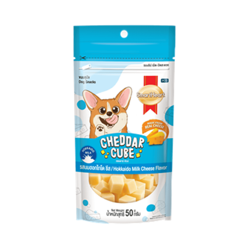 Phô Mai Viên Cho Chó Smartheart Cheddar Cube 50g - Paddy Pet Shop