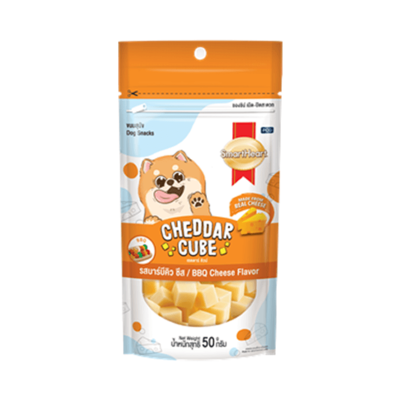 Phô Mai Viên Cho Chó Smartheart Cheddar Cube 50g - Paddy Pet Shop