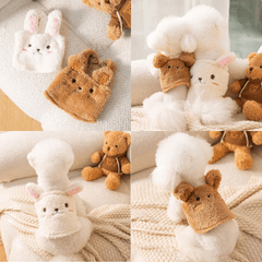 Áo Cho Chó Mèo Vải Lông Hình Gấu Thỏ - Paddy Pet Shop