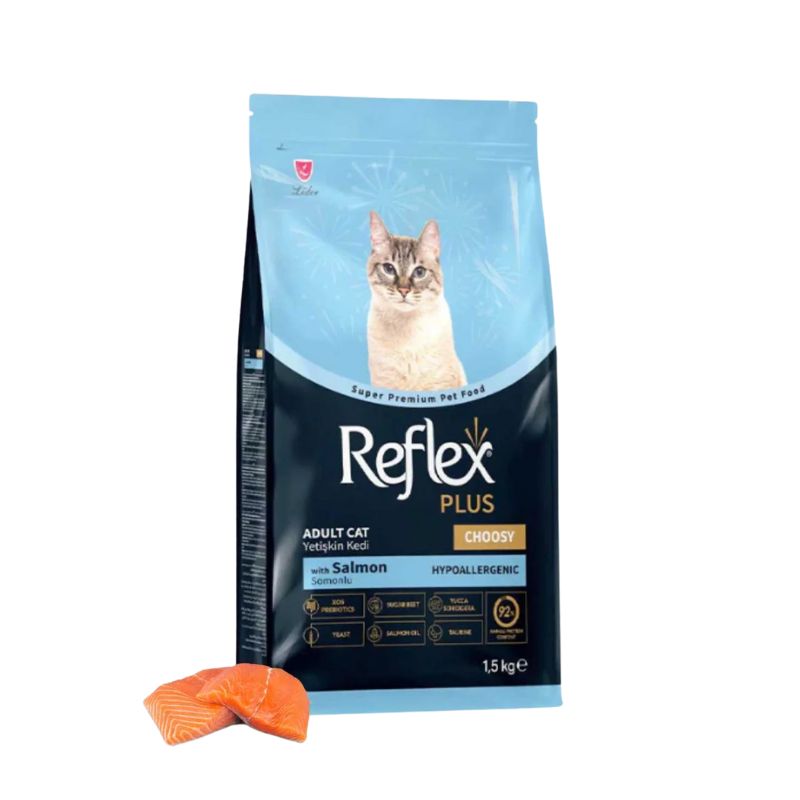 Thức Ăn Cho Mèo Biếng Ăn Reflex Plus Choose Salmon 1.5kg