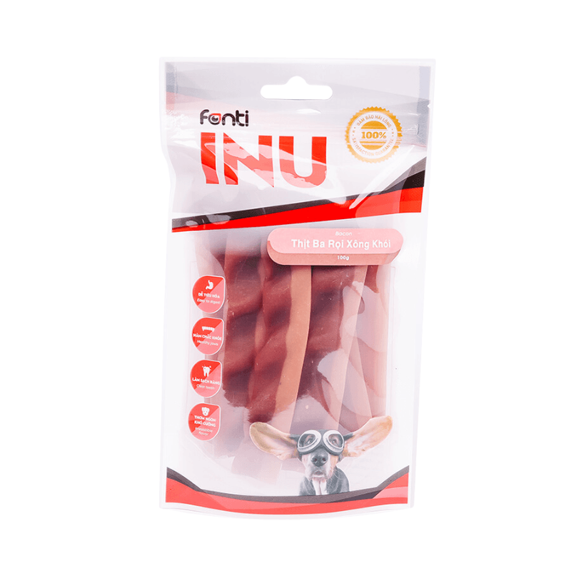 Bánh Thưởng Cho Chó Xương Gặm Fonti Inu - Thịt Ba Rọi - Paddy Pet Shop