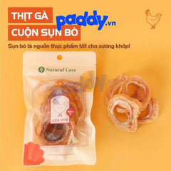 Snack Cho Chó Natural Core Thịt Cuộn Sụn Bò 65g - Paddy Pet Shop