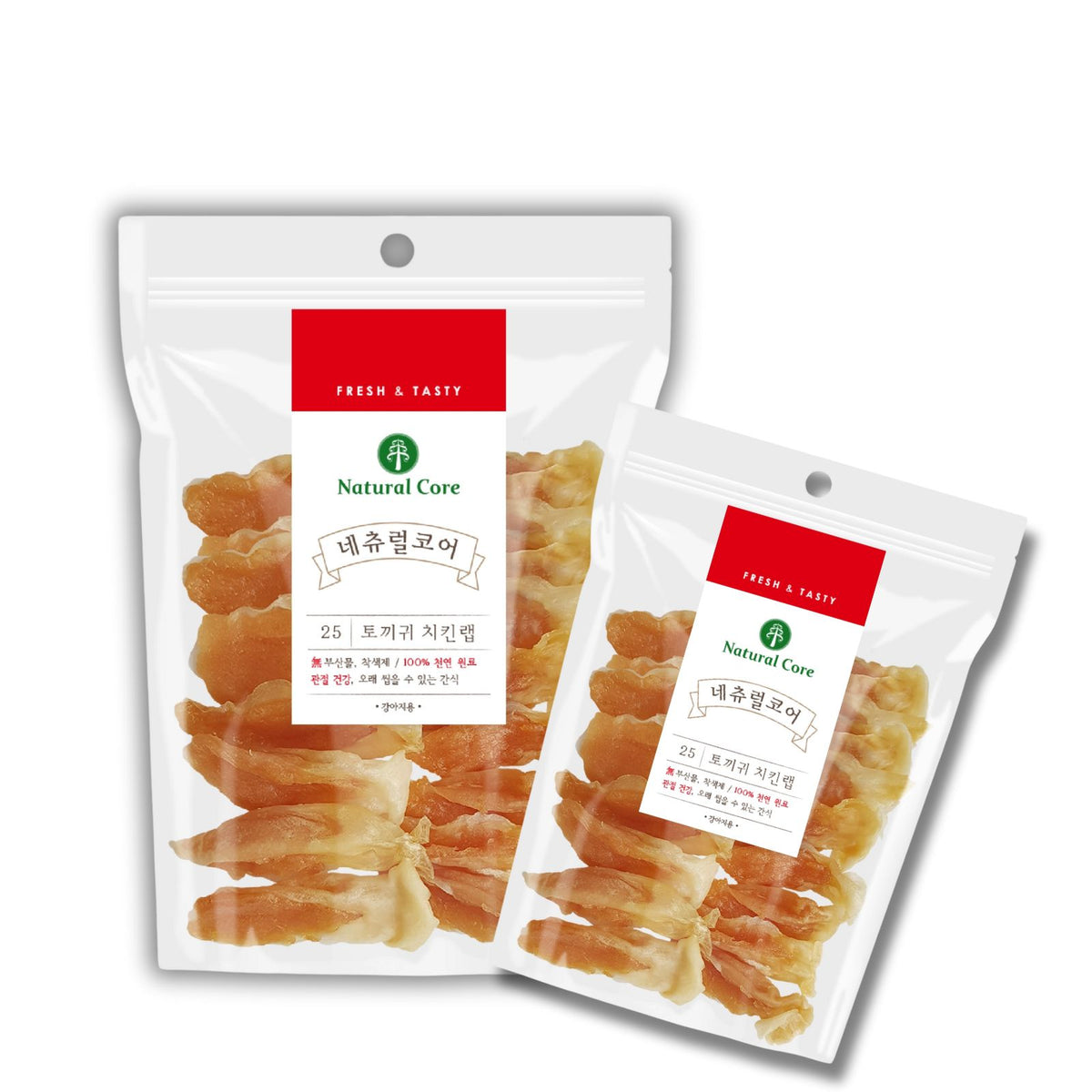 Snack Ức Gà Cuộn Tai Thỏ Cho Chó Natural Core 140g