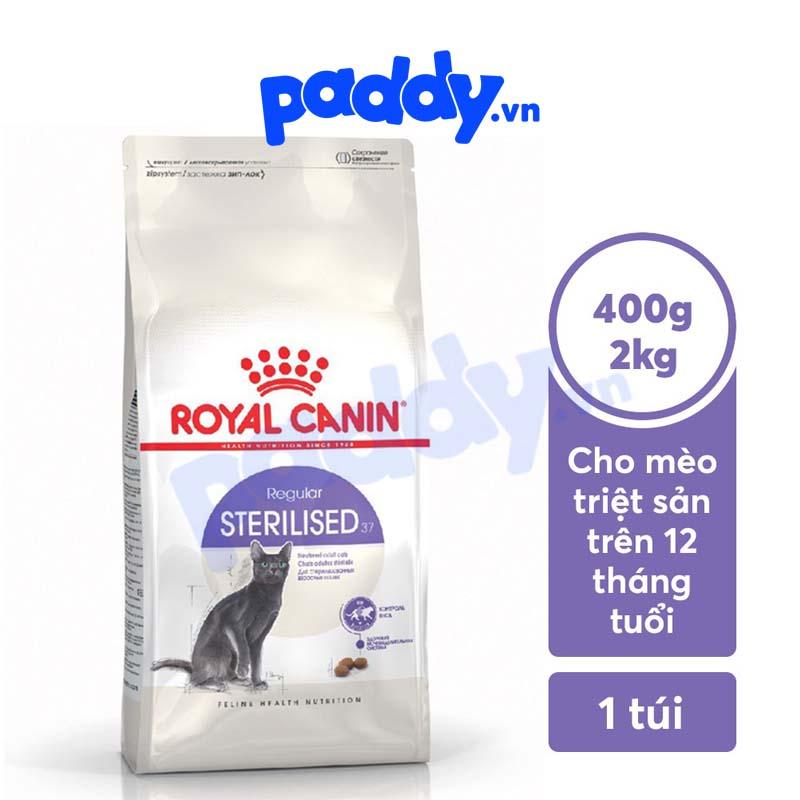 Thức Ăn Hạt Cho Mèo Trưởng Thành Triệt Sản Royal Canin Sterilised - Paddy Pet Shop