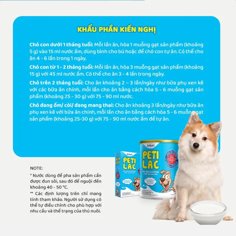 Sữa Cho Chó Dạng Bột Dr.Kyan Petilac - Paddy Pet Shop