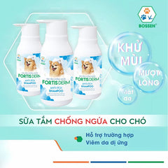 Sữa Tắm Cho Chó Bossen Fortis Derm Chống Ngứa 250ml