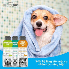 Sữa Tắm Cho Chó Tropiclean PerfectFur Chăm Sóc Lông Chuyên Biệt 473ml