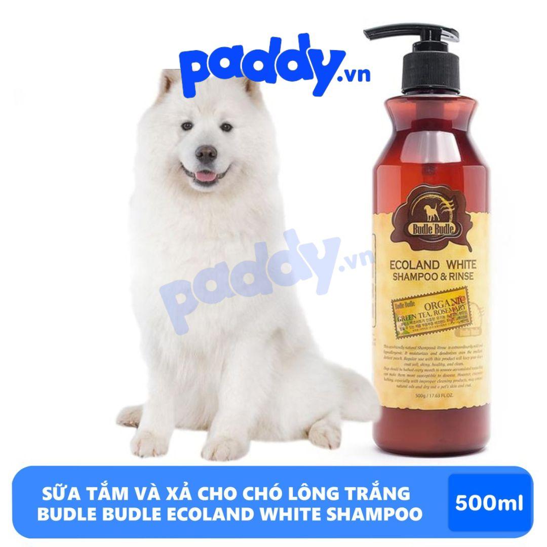 Sữa Tắm Hữu Cơ Cho Chó Lông Trắng Budle Ecoland White 500g - Paddy Pet Shop