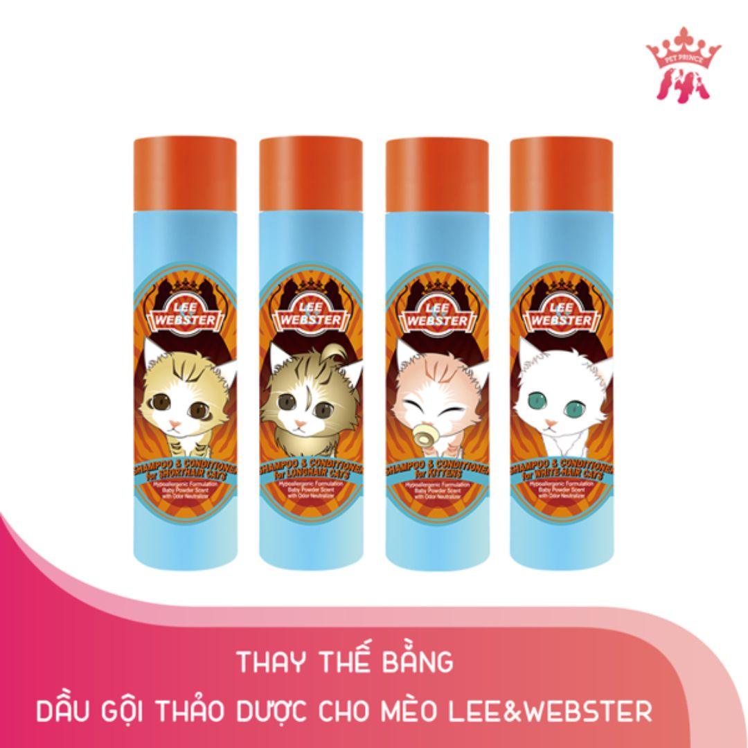 Sữa Tắm Cho Mèo Gội & Xả Lee & Webster 280g - Paddy Pet Shop