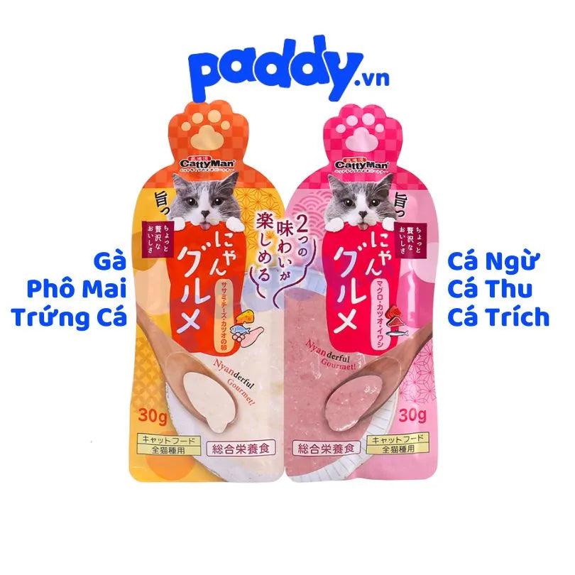 Súp Thưởng Đôi Mèo Mix 2 Vị CattyMan 60g - Paddy Pet Shop