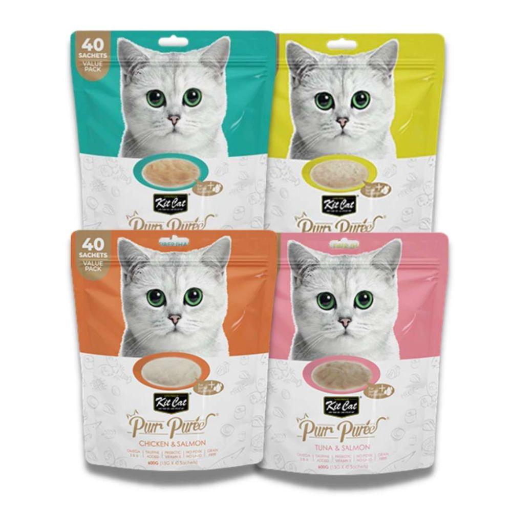 Súp Thưởng Cho Mèo Kit Cat Purr Puree (Túi lớn 40 tuýp) - Paddy Pet Shop