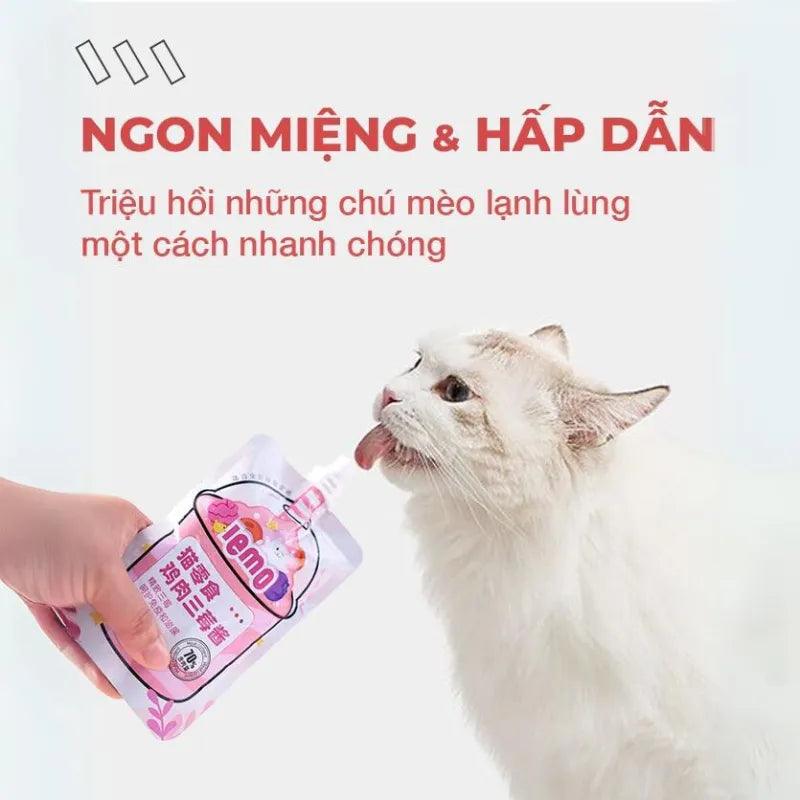 Súp Thưởng Cho Mèo Lemo Trái Cây Nắp Vặn 100g - Paddy Pet Shop