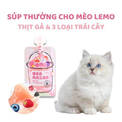 Súp Thưởng Cho Mèo Lemo Trái Cây Nắp Vặn 100g - Paddy Pet Shop