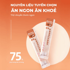 Súp Thưởng Cho Mèo Lemo Vị Ức Gà & Cá Hồi (Túi 10 tuýp*12g) - Paddy Pet Shop