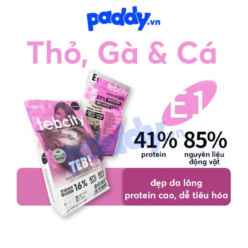 Thức Ăn Hạt Mèo Teb City Mix Nhiều Vị - Paddy Pet Shop