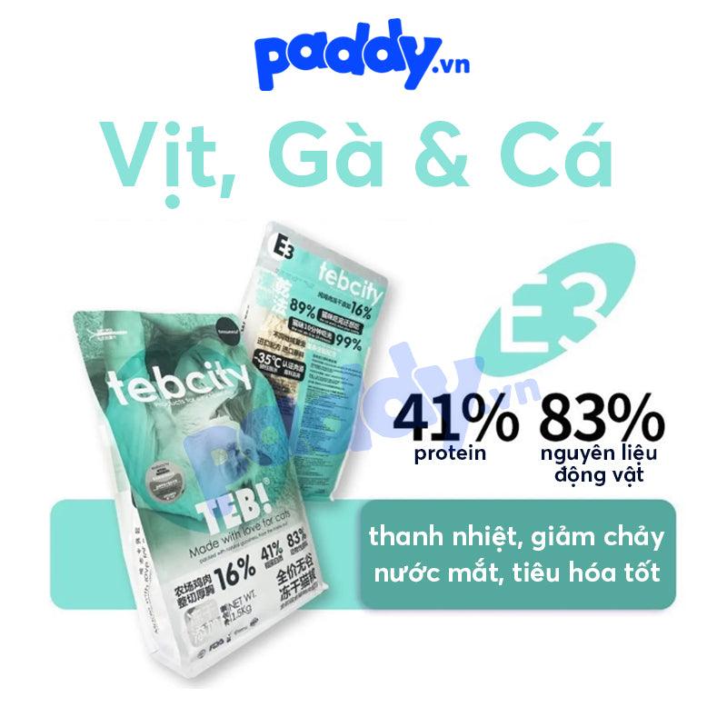 Thức Ăn Hạt Mèo Teb City Mix Nhiều Vị - Paddy Pet Shop