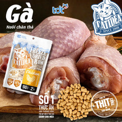 Thịt Sấy Thăng Hoa Cho Mèo Catidea
